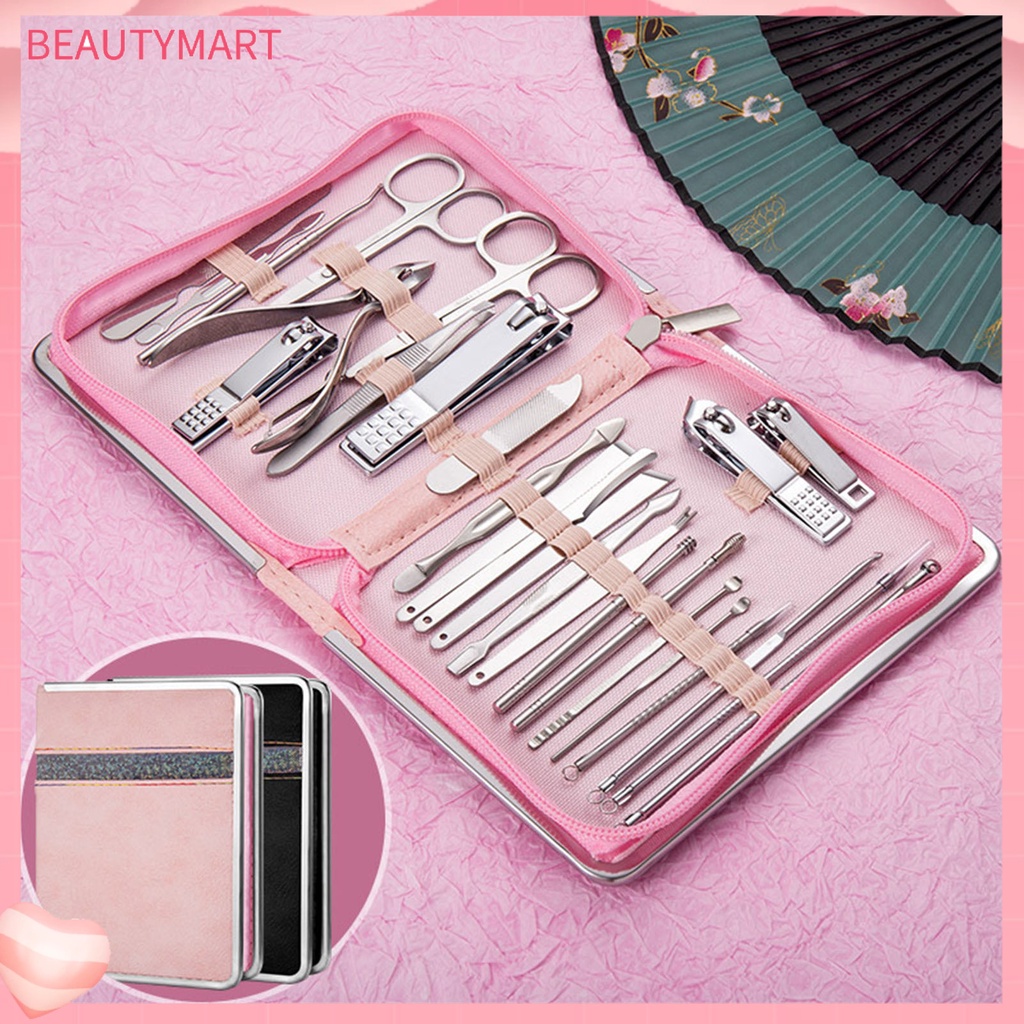 Bộ 26 Dụng Cụ Làm Móng Bằng Thép Không Gỉ Sắc Bén Dùng Trong Nhà