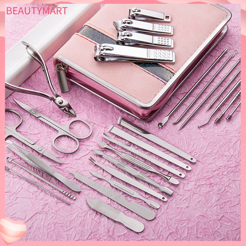 Bộ 26 Dụng Cụ Làm Móng Bằng Thép Không Gỉ Sắc Bén Dùng Trong Nhà