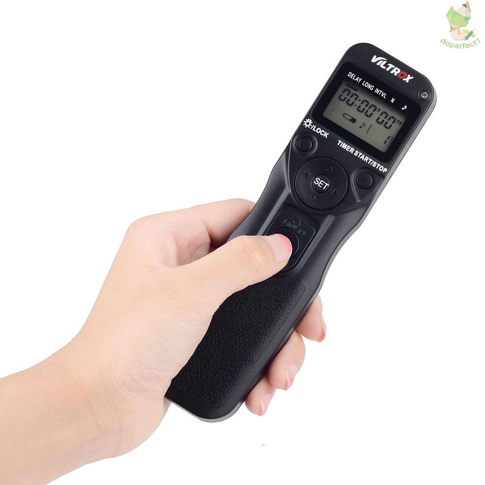 VILTROX Time Lapse Intervalometer Timer Remote Control Shutter with N3 Cable for  D90 D600 D3100 D3200 D5000 D5100 D7000   Came-6.5