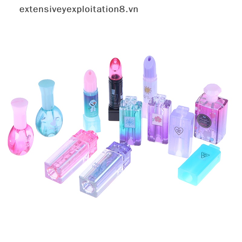 Set 12 Son Bóng 1: 6 Dùng Trang Điểm Cho Nhà Búp Bê