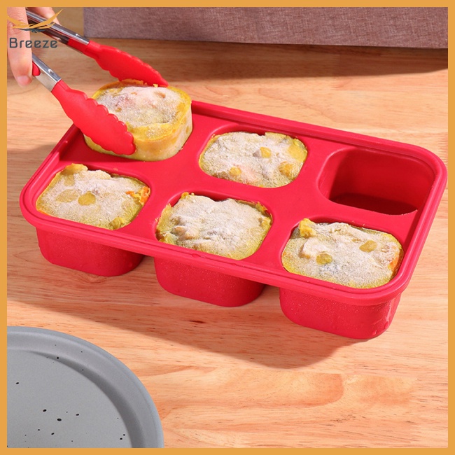 Khuôn Silicone 6 Ngăn 750ml Làm Đông Đá Tiện Dụng