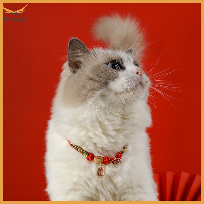 Vòng Cổ Dệt Tay Phong Cách Trung Hoa Dành Cho Mèo Cưng