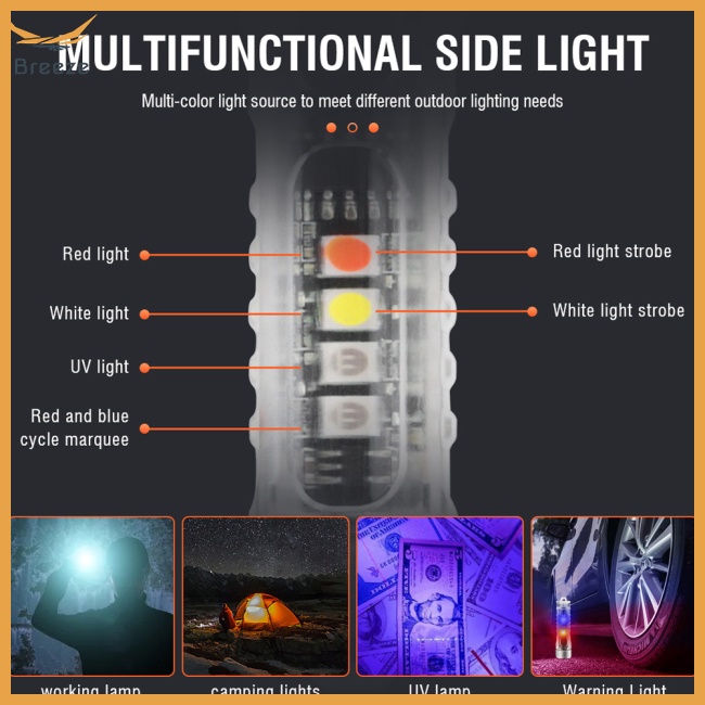 Đèn Pin Mini Usb-c Sạc Nhanh Đa Năng Có Kẹp Gắn Chìa Khóa Tiện Dụng