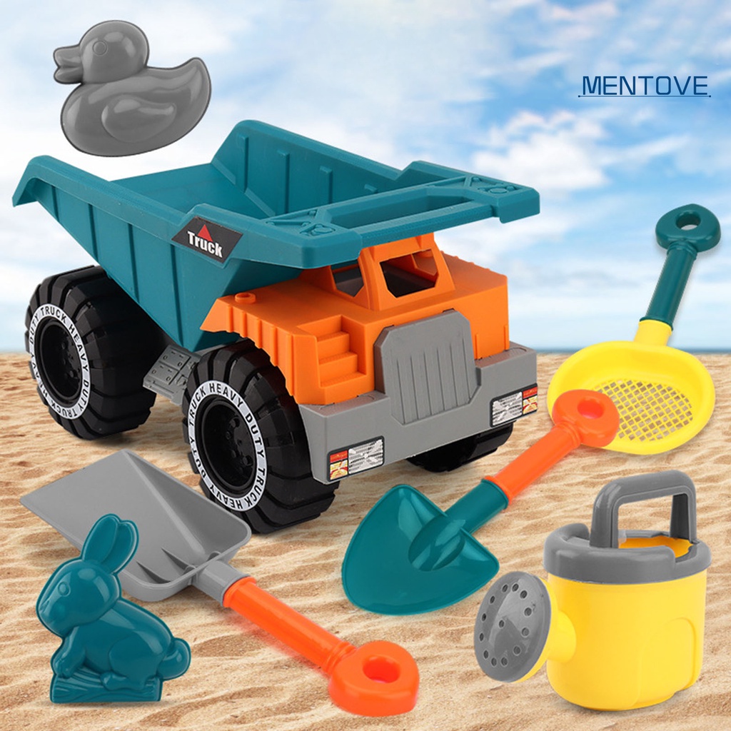 Bộ 8 Món Đồ Chơi Xe Công Trường Bằng Nhựa ABS Vui Nhộn Cho Bé