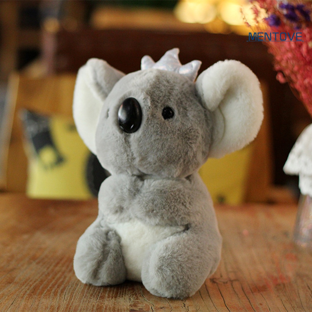 [MT] Thú Nhồi Bông Hình Gấu Koala Đeo Vương Miện Bằng Cotton PP Cảm Ứng Sống Động Thoải Mái