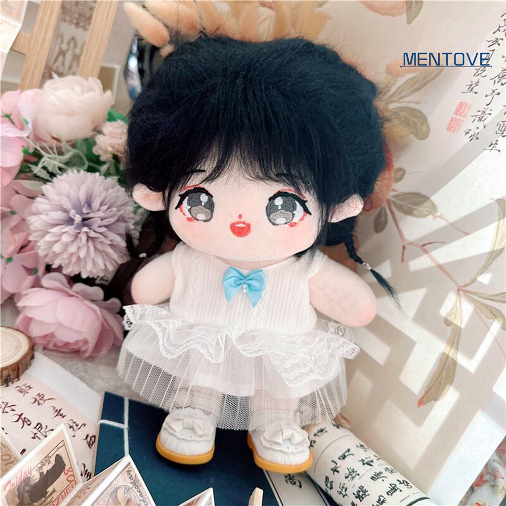 1 Set Đầm + Áo Khoác + Băng Đô Phối Ren 20cm Dễ Thương Cho Búp Bê