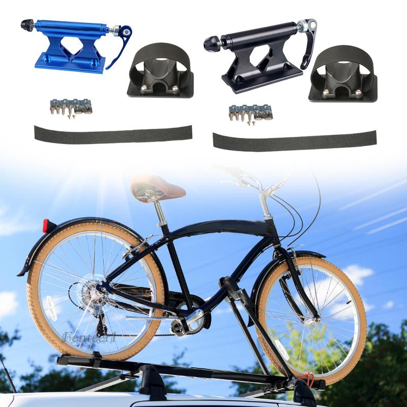 [Fenteer1] Khung Gắn Phuộc Xe Đạp Bằng Hợp Kim Nhôm Màu Đen