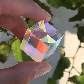 Conopery Magic Prism Cube Toy Prism Prism Sun Catcher X-Cube Dichroic Cube
