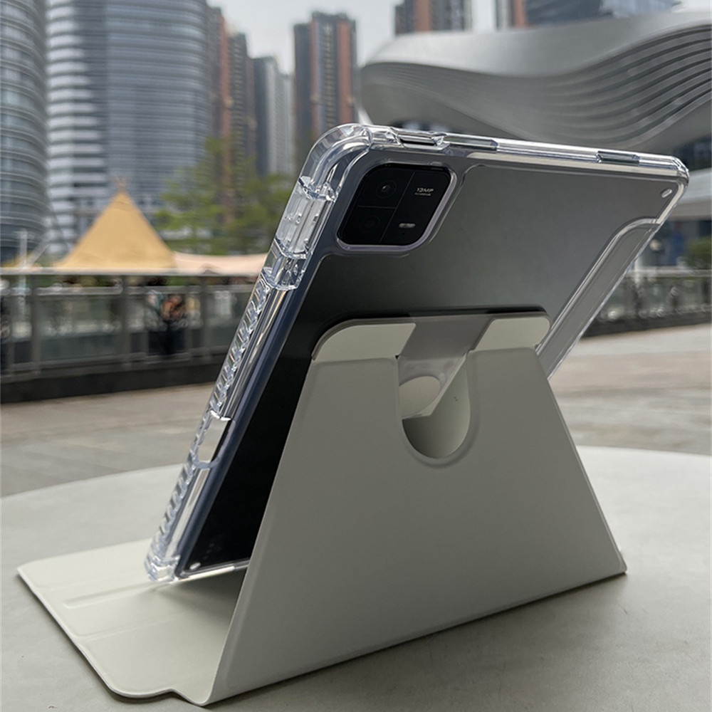 Ốp Máy Tính Bảng Cứng Kèm Ngăn Đựng Bút Chì Xoay 360 Độ Cho Ipad 7 8 9 10 Pro 11 10.5 A1701 A1709 Air 1 2 3 4 5