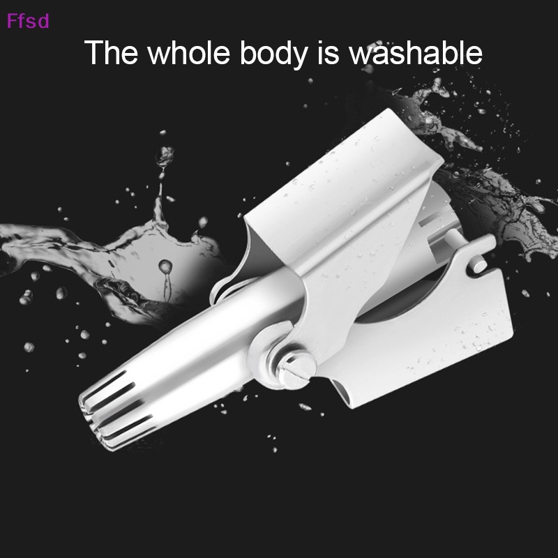 {Ffsd} Máy Tỉa Lông Mũi Bằng Thép Không Gỉ Rửa Được Cho Nam Giới