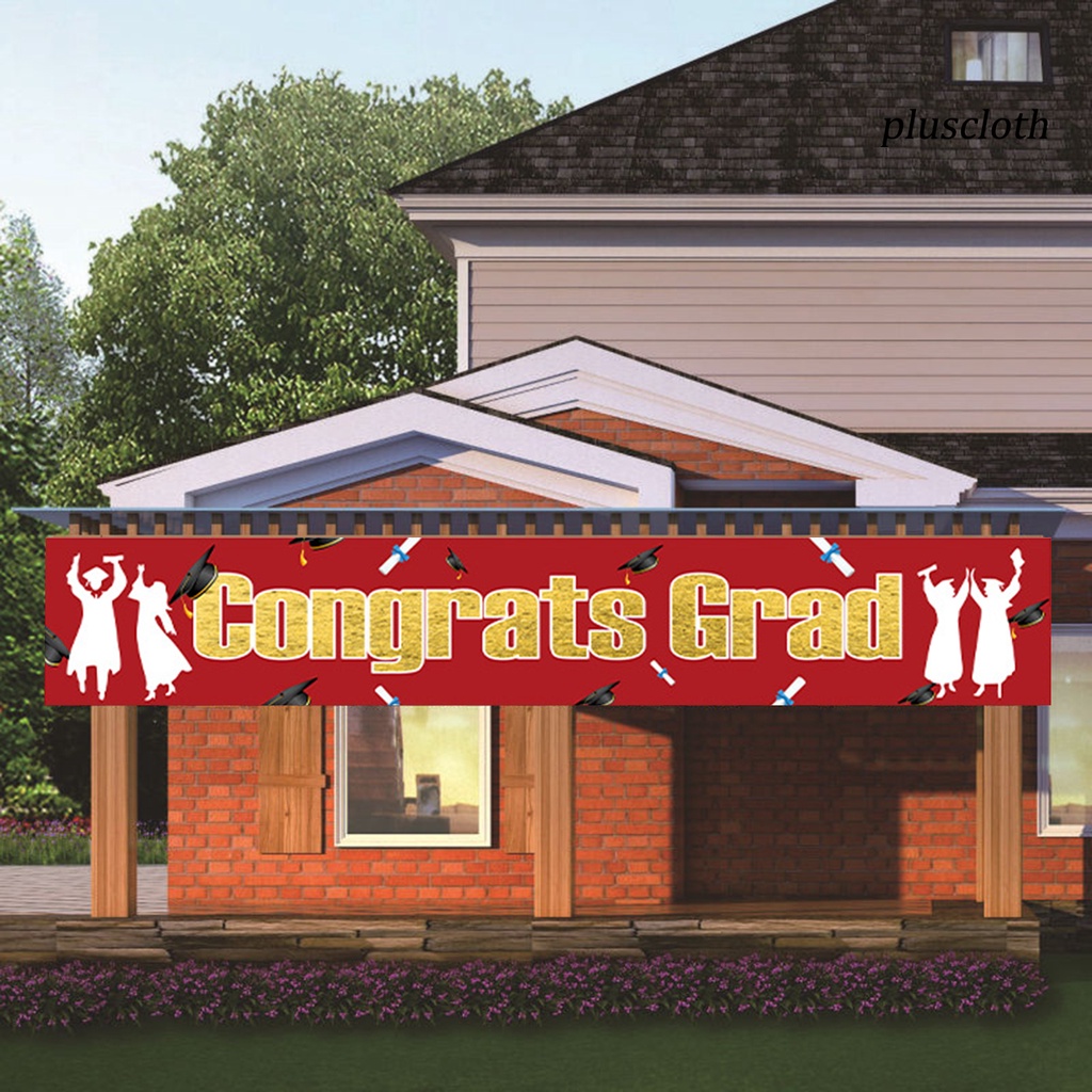 Banner Trang Trí Lễ Tốt Nghiệp PLU * PLU * Không Phai Trong Suốt In Họa Tiết Tinh Tế Có Thể Tái Sử Dụng