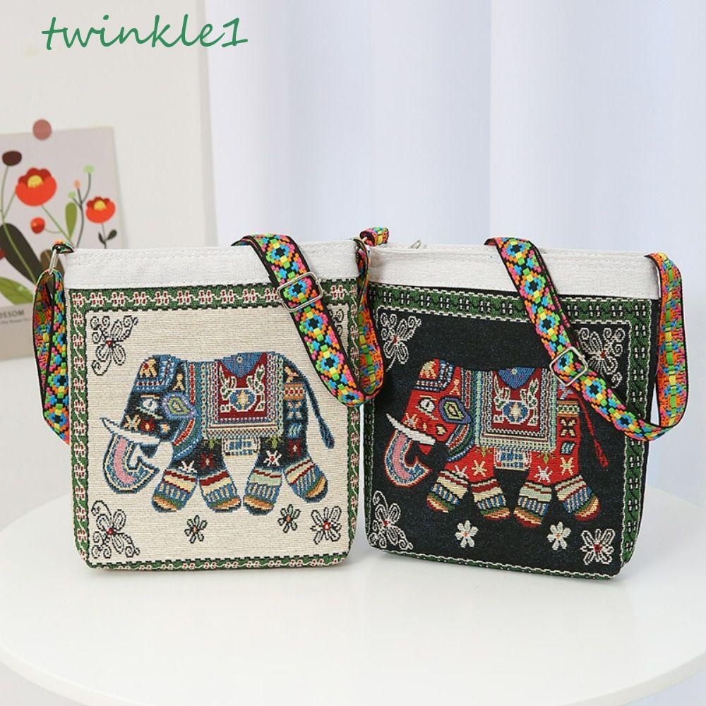 Túi Xách Đeo Vai Họa Tiết Sọc Vintage Cho Nữ