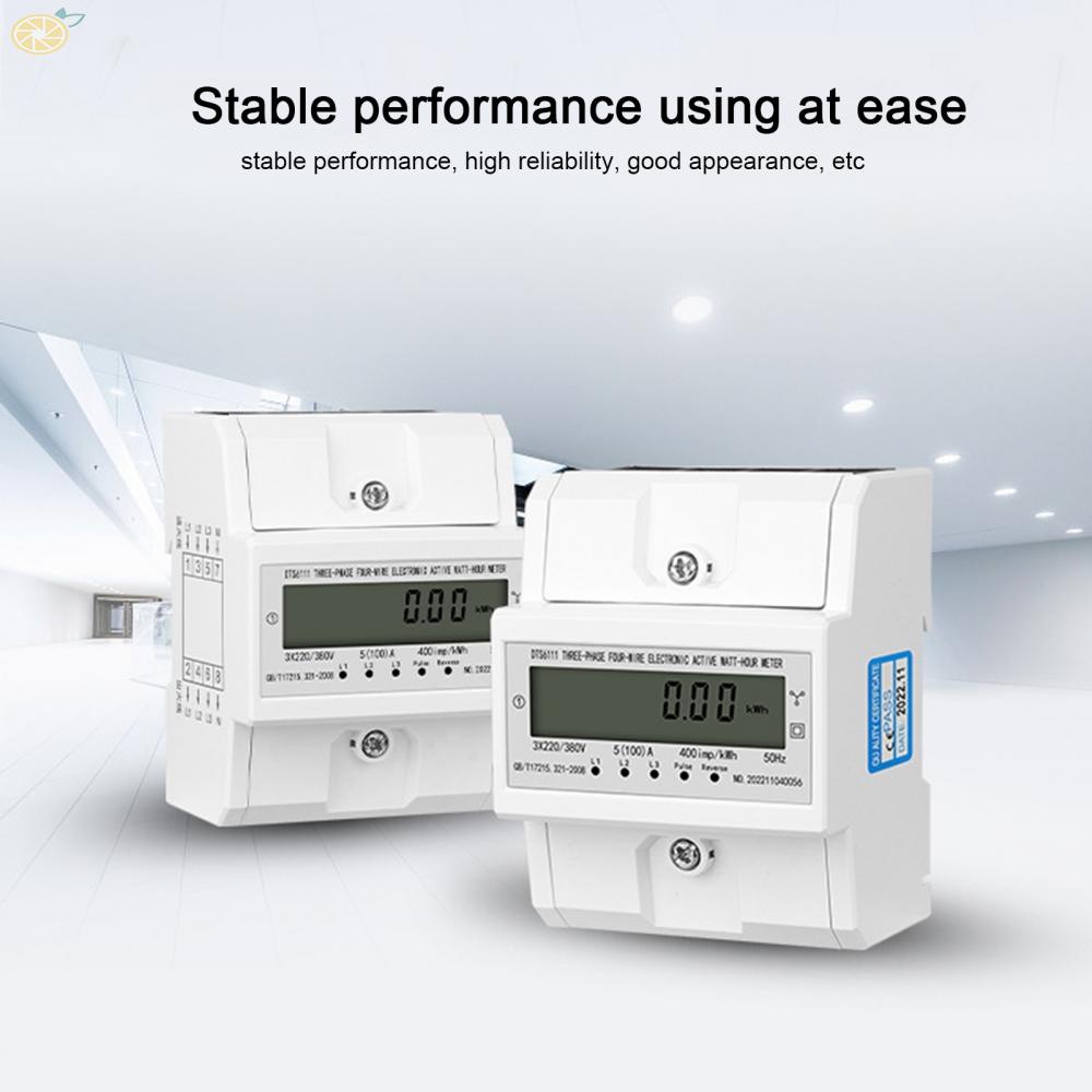 【VARSTR】High power guide rail digital display three-phase four wire active energy meter