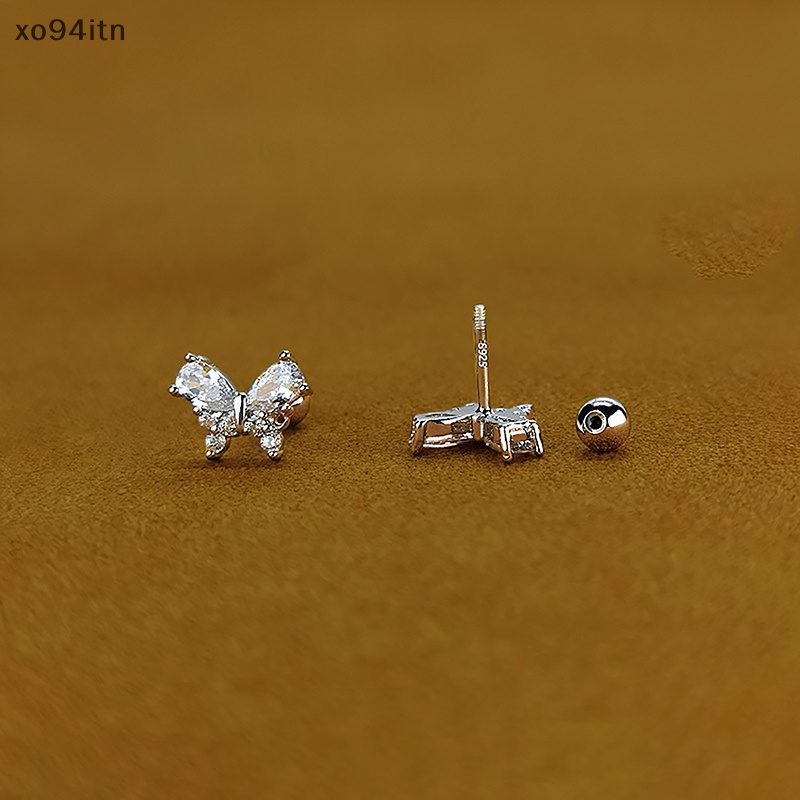 1 Đôi Khuyên Tai Hình Bướm Đính Đá Zircon Thời Trang