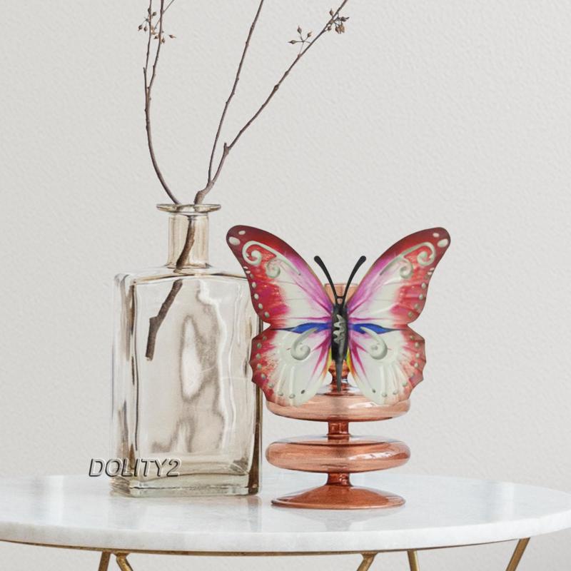 [Dolity2] Hình Dán Tường Nghệ Thuật Bướm Kim Loại Trang Trí Nền Nông Trại