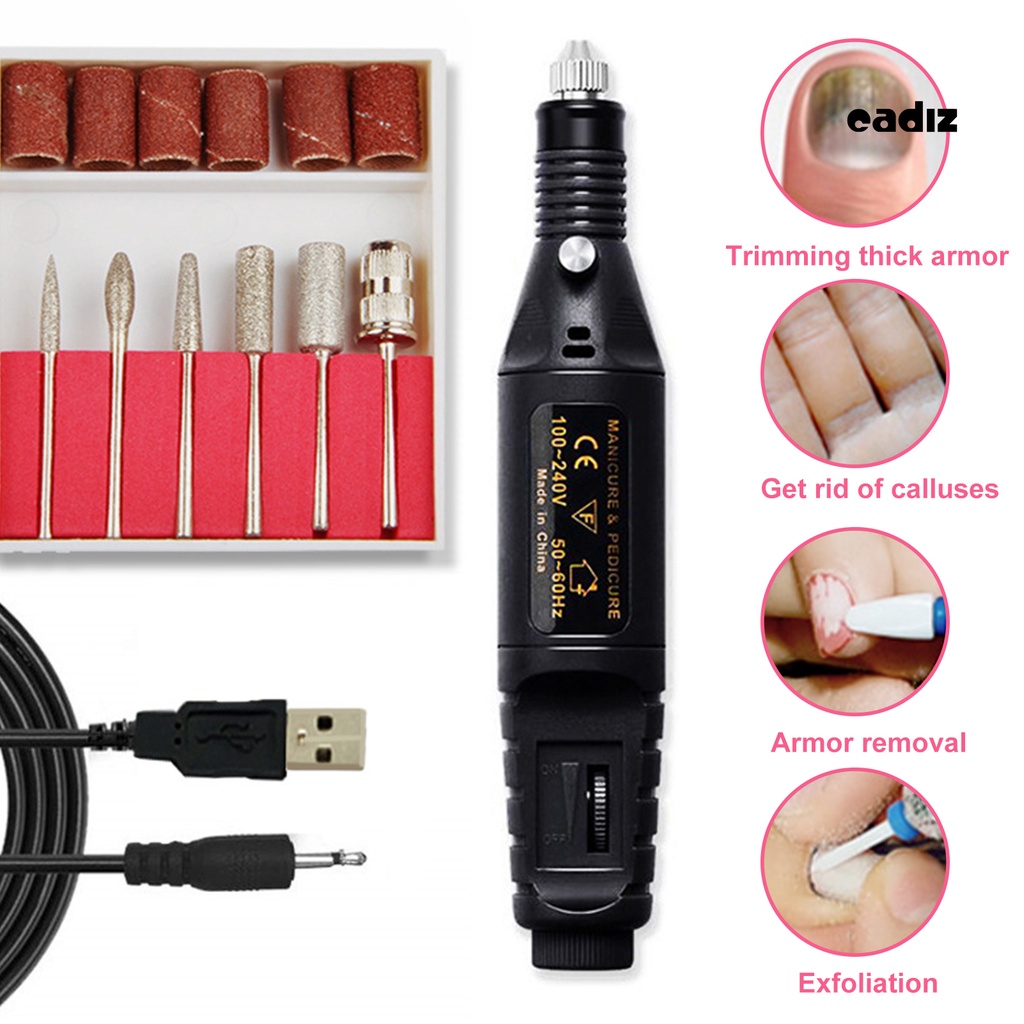 1 Bộ Máy Mài Móng Tay Tẩy Tế Bào Chết Bằng Điện Chuyên Nghiệp Cổng Cắm USB