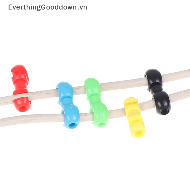Everthinggooddown ​Set 10 Kẹp Dây Phanh Xe Đạp Hình Chữ S Gọn Gàng Tiện Dụng