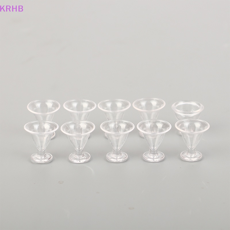 Set 10 Ly Rượu Mini Trang Trí Nhà Búp Bê Mới