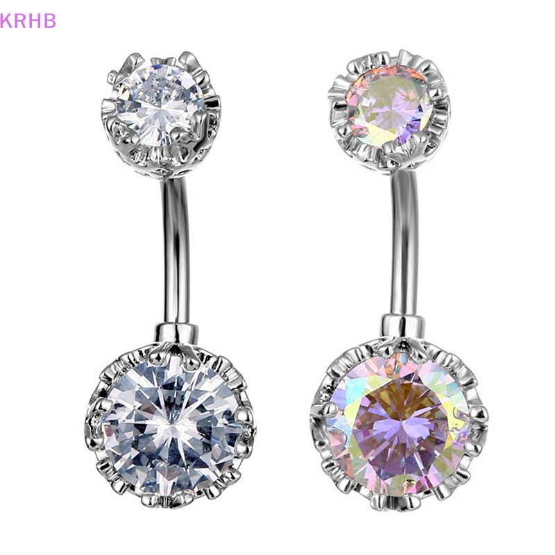 Khuyên Rốn Dáng Dài Đính Đá Zircon Thời Trang Đi Biển Cho Nữ Mới