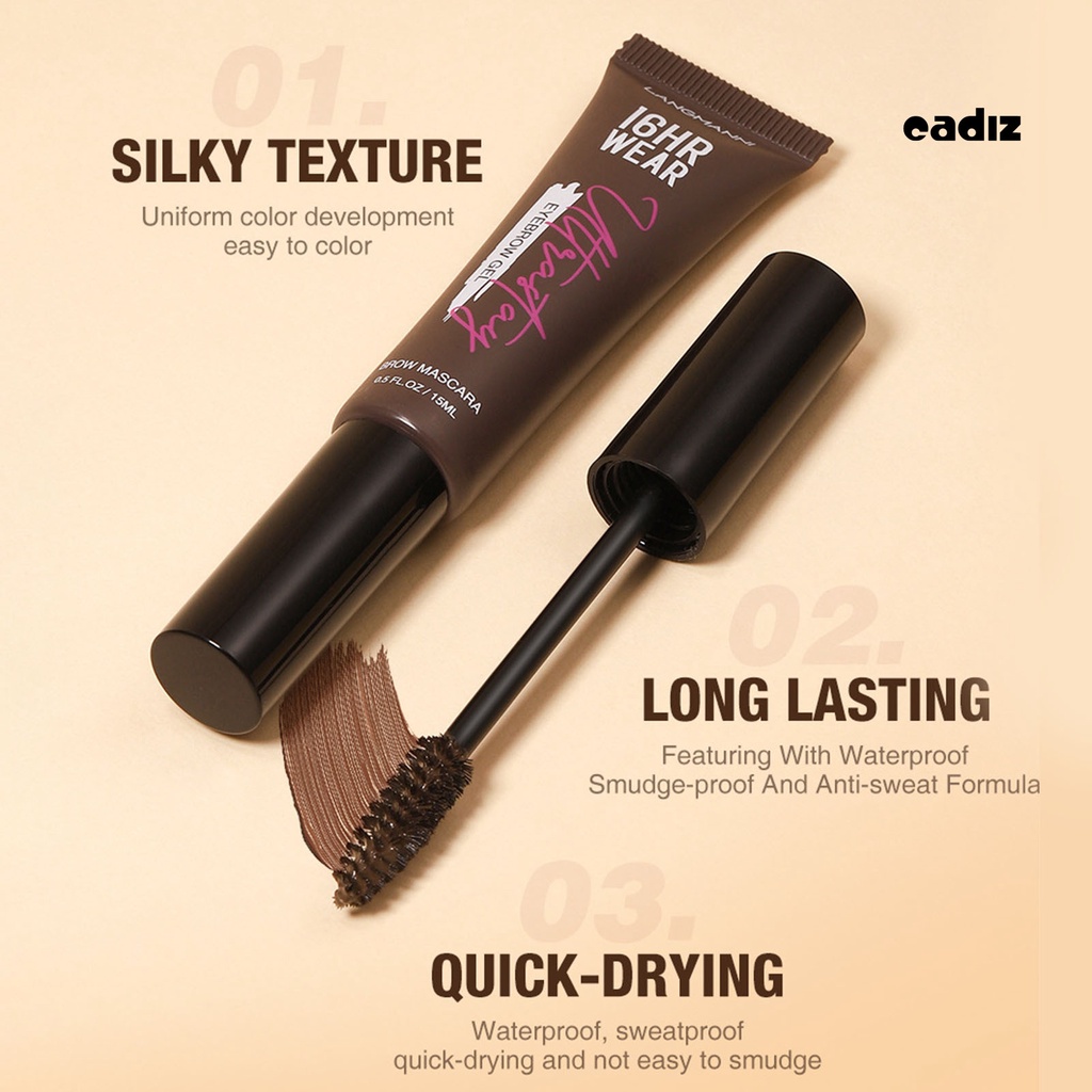 Bộ 5 Gel Nhuộm Lông Mày 1.2g Chống Nước Lâu Trôi Mau Khô Không Lem Chống Mồ Hôi Giúp Làm Dày Lông Mi Dành Cho Bạn Nữ