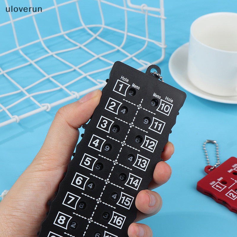 1 Thẻ Đánh Golf uloverun 18 Lỗ Kèm Móc Khóa Tiện Lợi