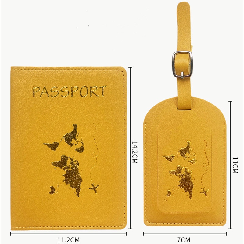 Thẻ Ghi Thông Tin Hành Lý Bằng Da PU Đa Năng Cho Nam / Nữ