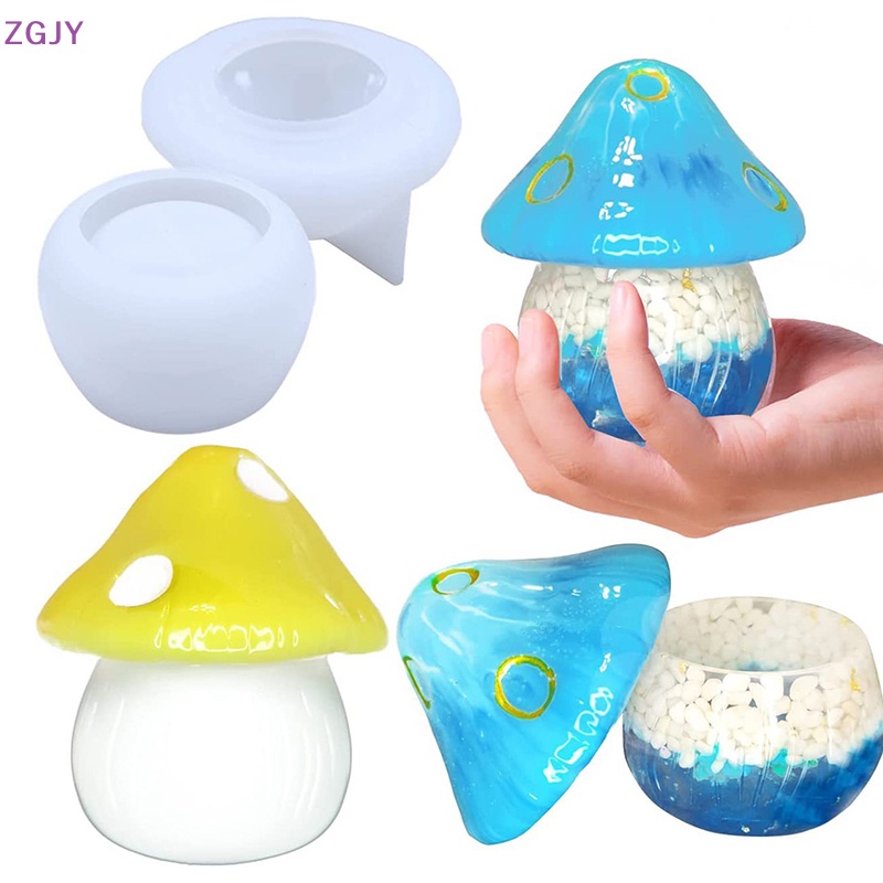 Khuôn Silicon Hình Cây Nấm Đa Năng Dùng Làm Lọ Thủ Công DIY Mới