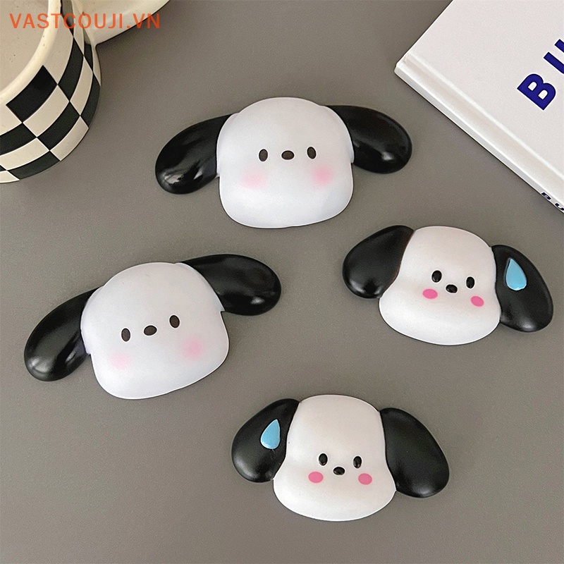 Miếng Dán Silicon Hình Chú Chó Hoạt Họa 3D Trang Trí Điện Thoại / Máy Tính / Cốc Nước / Dép / Đồ Chơi Trẻ Em DIY