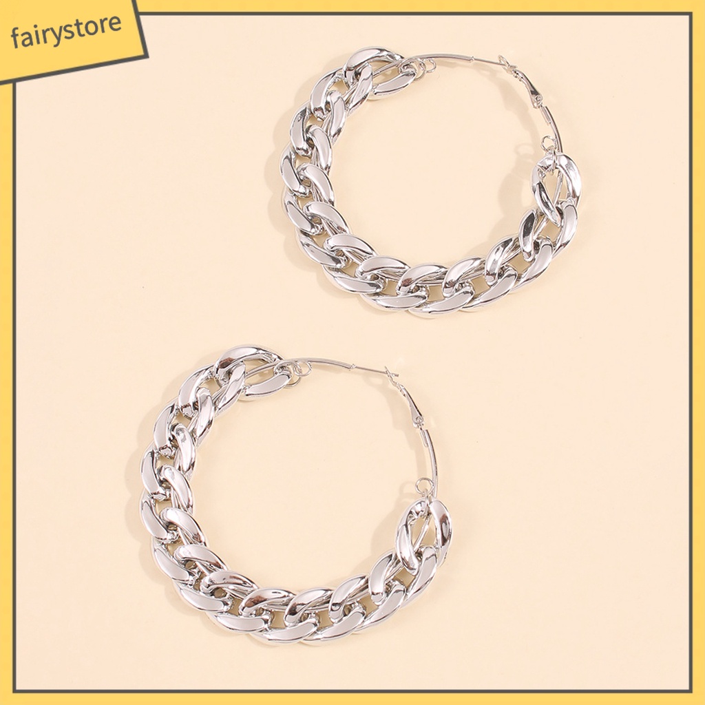 1 Đôi Bông Tai Tròn Không Gây Kích Ứng Thân Thiện Với Làn Da Và Không Gây Kích Ứng Dành Cho Nữ