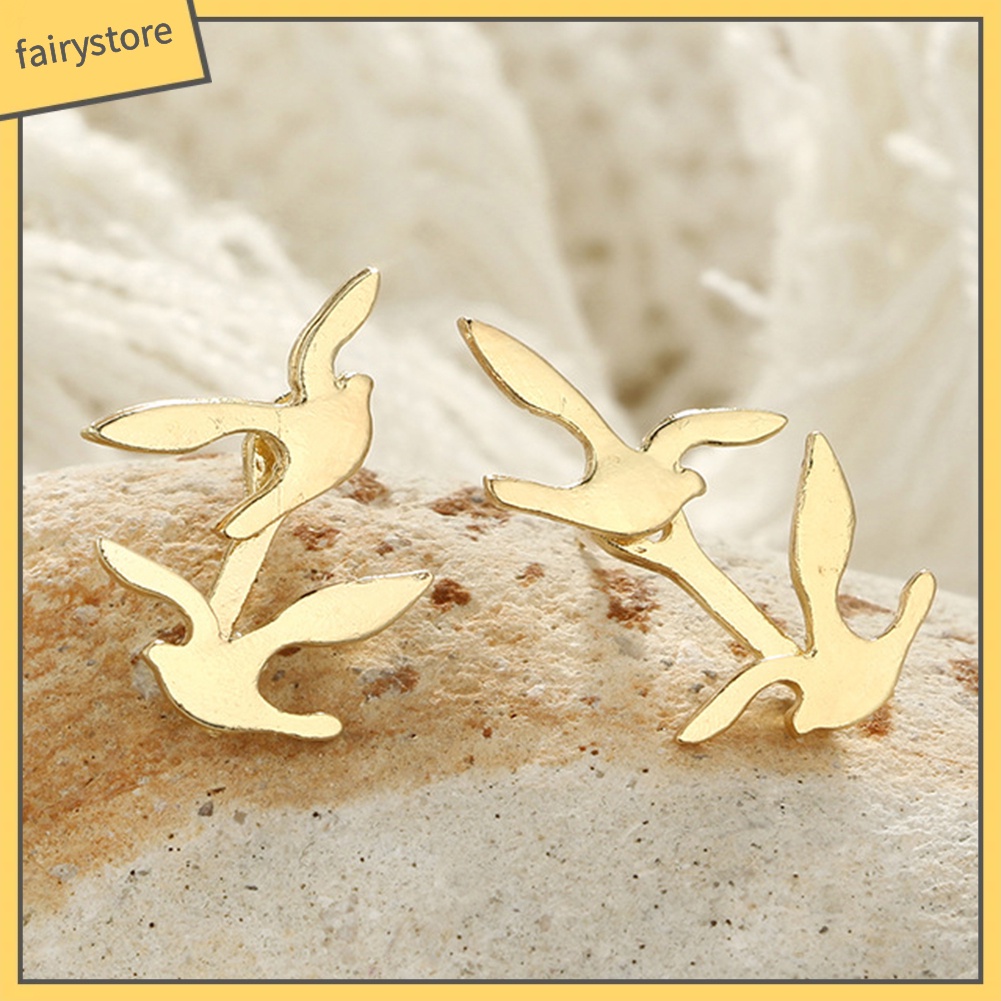 Khuyên Tai Hình Tai Chim / Hình Học Không Đối Xứng [FRO] Cho Nữ