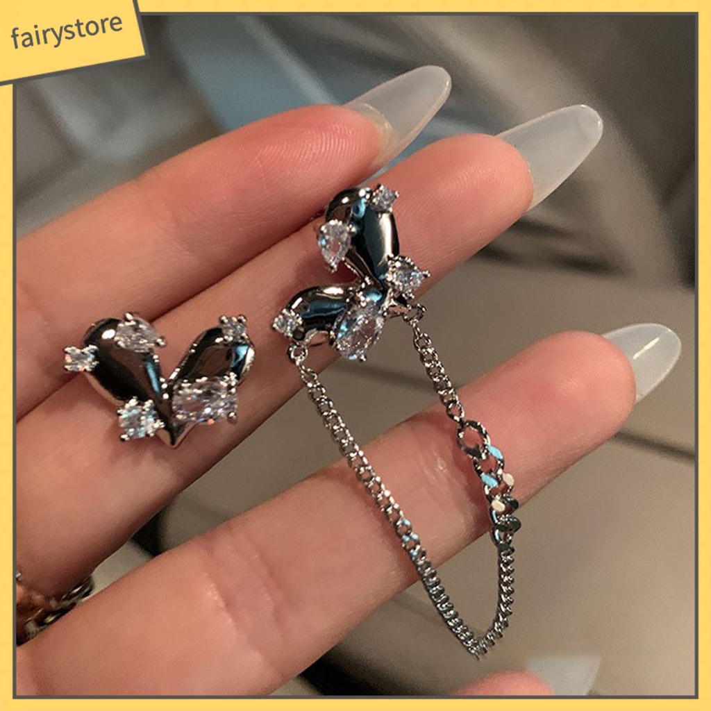 1 Đôi Bông Tai Hình Trái Tim Đính Ngọc Trai Nhân Tạo Phong Cách Hàn Quốc