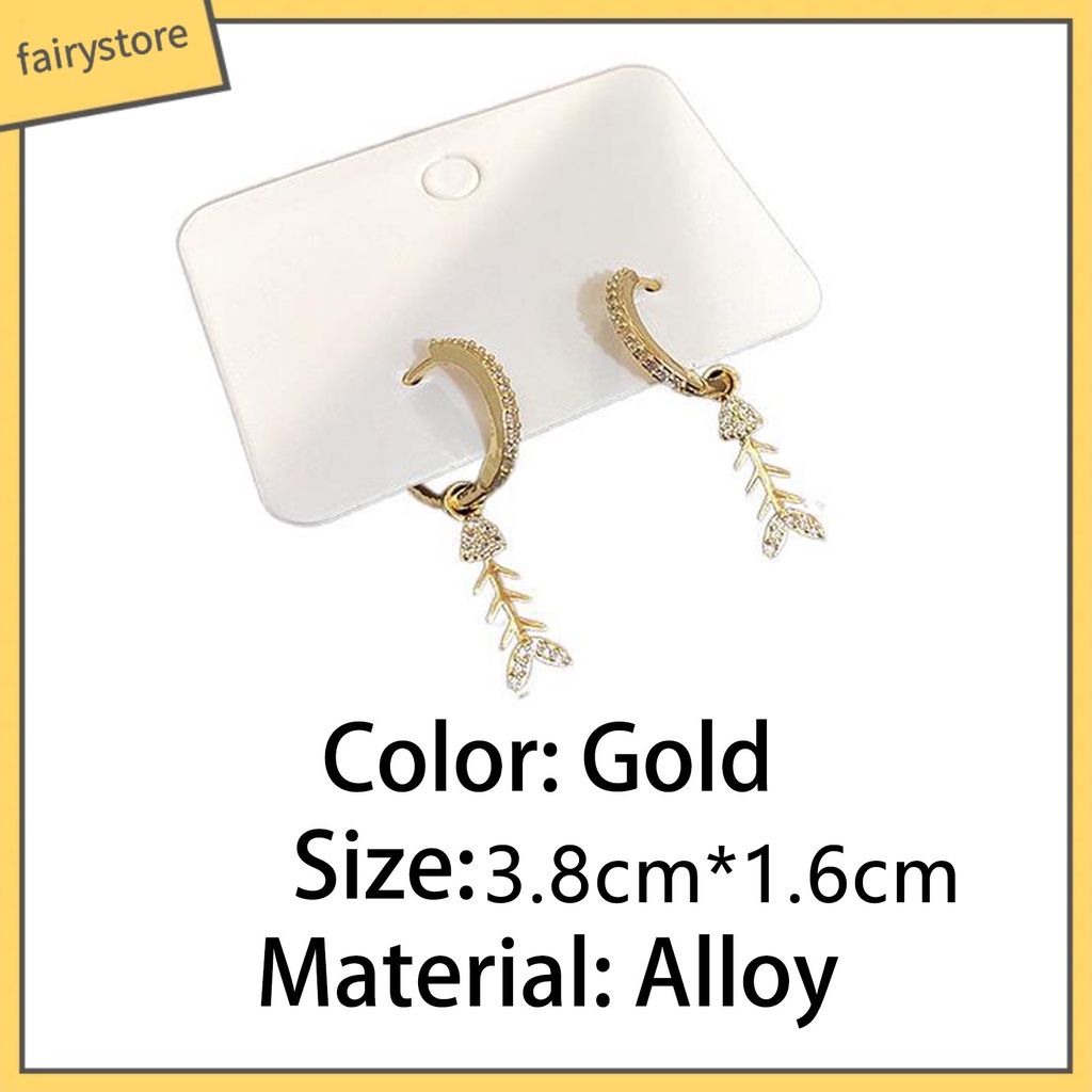 Bông Tai Hình Xương Cá Thanh Lịch Cho Nữ