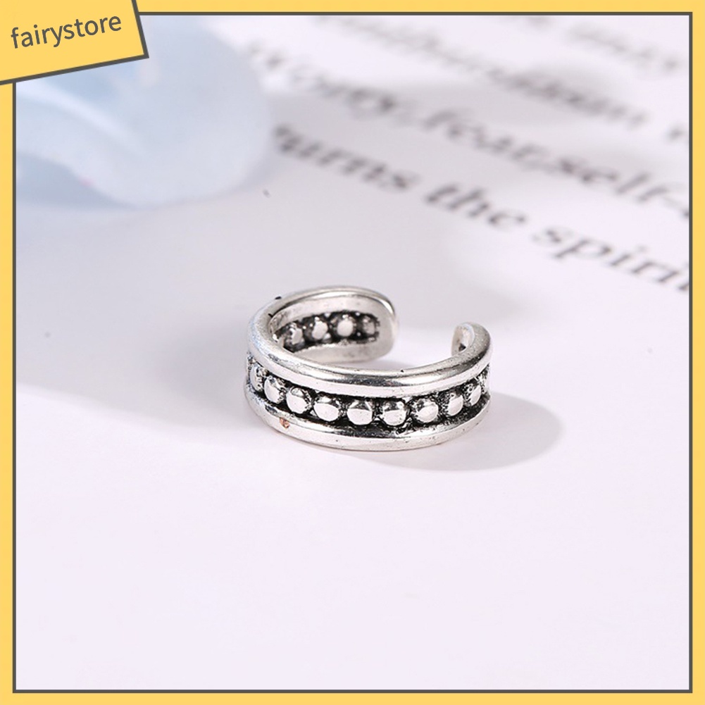 1 Khuyên Kẹp Vành Tai Không Cần Xỏ Lỗ Bằng Kim Loại Thời Trang Cho Nữ