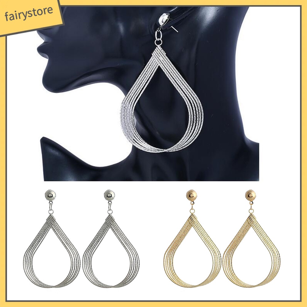 Đôi Bông Tai Hình Giọt Nước Thời Trang Cho Nữ