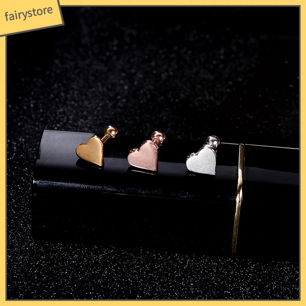 1 Bông Tai Hợp Kim Hình Trái Tim Trang Trí Lễ Hội