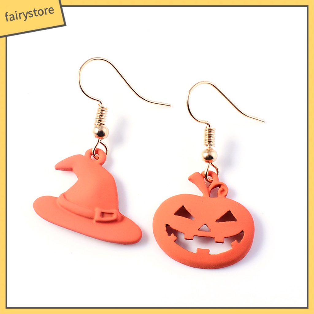 1 Cặp Bông Tai Hợp Kim Sáng Bóng Phong Cách Hoạt Hình Dễ Phối Đồ Hóa Trang Halloween Dating FRO]