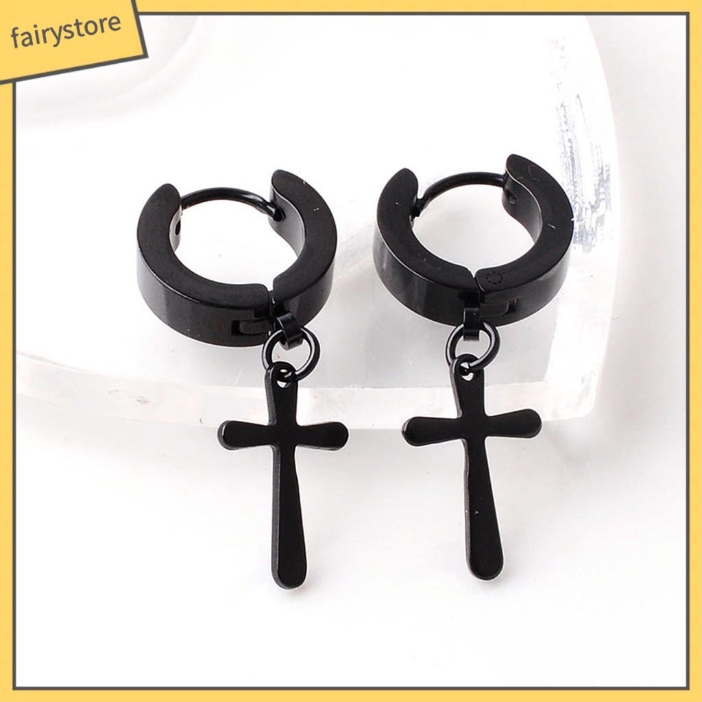 1 Khuyên Tai Vòng Lủng Lẳng Bằng Thép Không Gỉ Đơn Giản Sáng Phong Cách Hàn Quốc Cho Nam Và Nữ Mặc Hàng Ngày