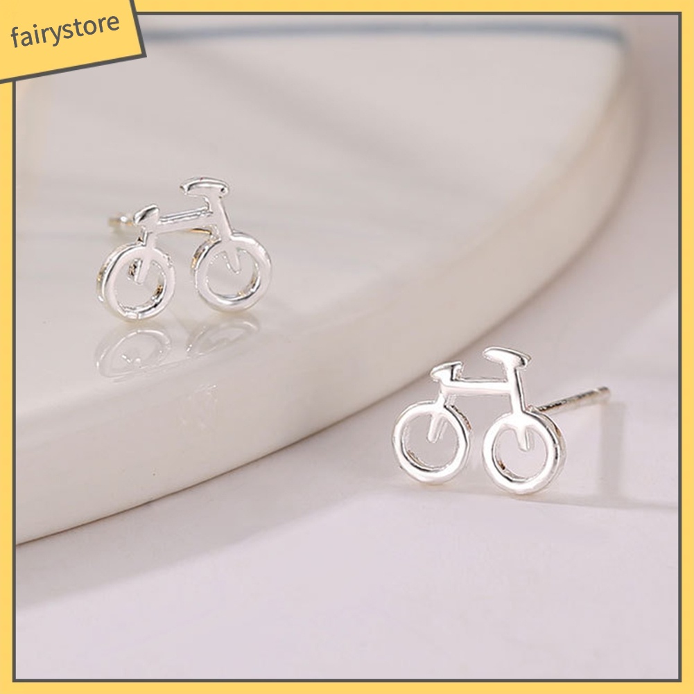 Bông Tai Hình Chiếc Xe Đạp Mini Dễ Thương Thời Trang Cho Nữ