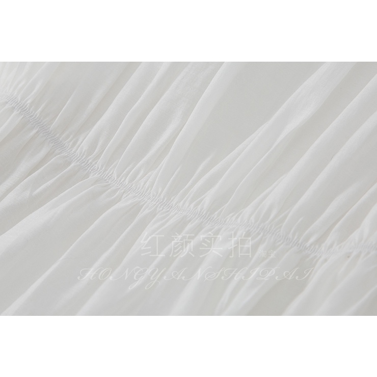 Đầm Trắng Phong Cách Pháp Thời Trang Mùa Hè Cao Cấp Cho Nữ