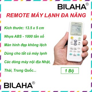 Remote điều khiển tất cả dòng máy lạnh việt nam, nhật bản nội địa hiện nay tốt nhất (có Clip HDSD) (Hàng Sẵn Giao)