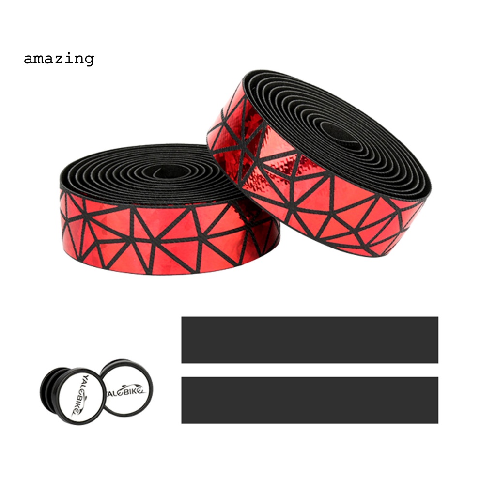 [AM] Dây Quấn Tay Lái Xe Đạp Leo Núi Bằng Xốp EVA Giả Da Họa Tiết Tam Giác Hấp Thụ Sốc