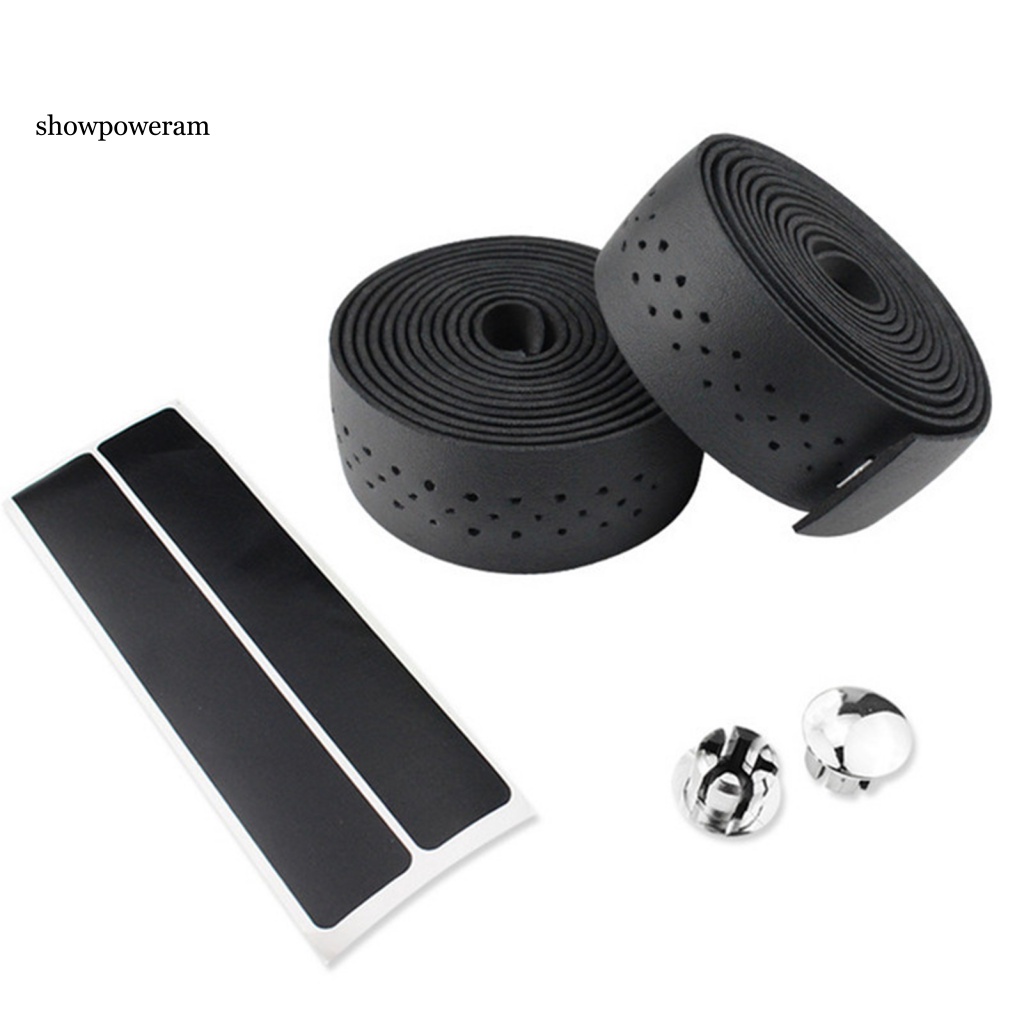 Set 2 Cuộn Băng Quấn Tay Lái Xe Đạp Giả Da Đục Lỗ