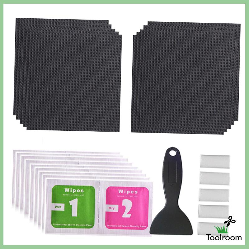 Set 10 Miếng Vá Lỗ Lớn 4 "x 4" Dùng Sửa Chữa Đồ Thể Thao