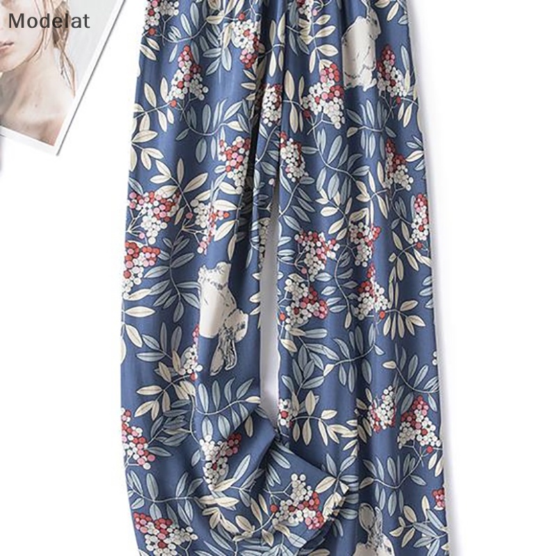 Mfc Quần ống rộng Chất Liệu Cotton Lụa Thời Trang Mùa Hè Cho Nữ