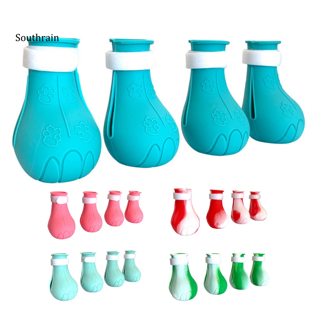 Bộ 4 Vỏ Bọc Móng Vuốt Mèo Bằng Silicon Mềm Chống Trầy Xước