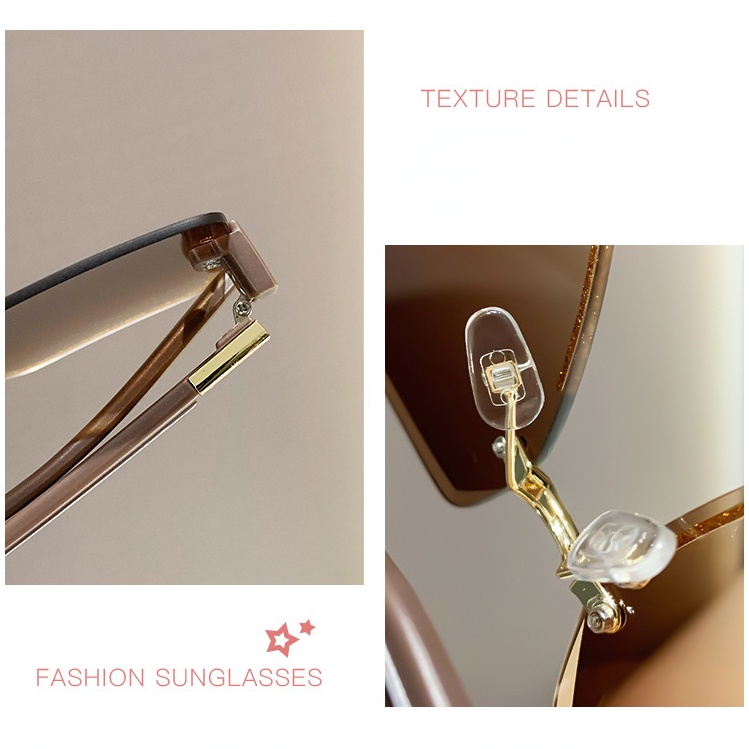 Kính Mát Gọng Vuông Kim Loại Thời Trang Cho Nam Nữ