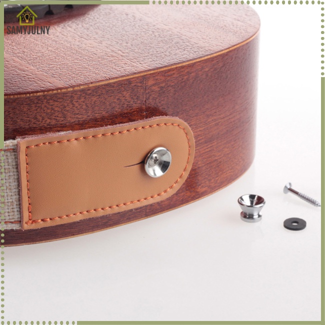 Dây Đeo Đàn Ukulele Bằng Da Cotton Lanh Mềm Mại Có Thể Điều Chỉnh Độ Dài