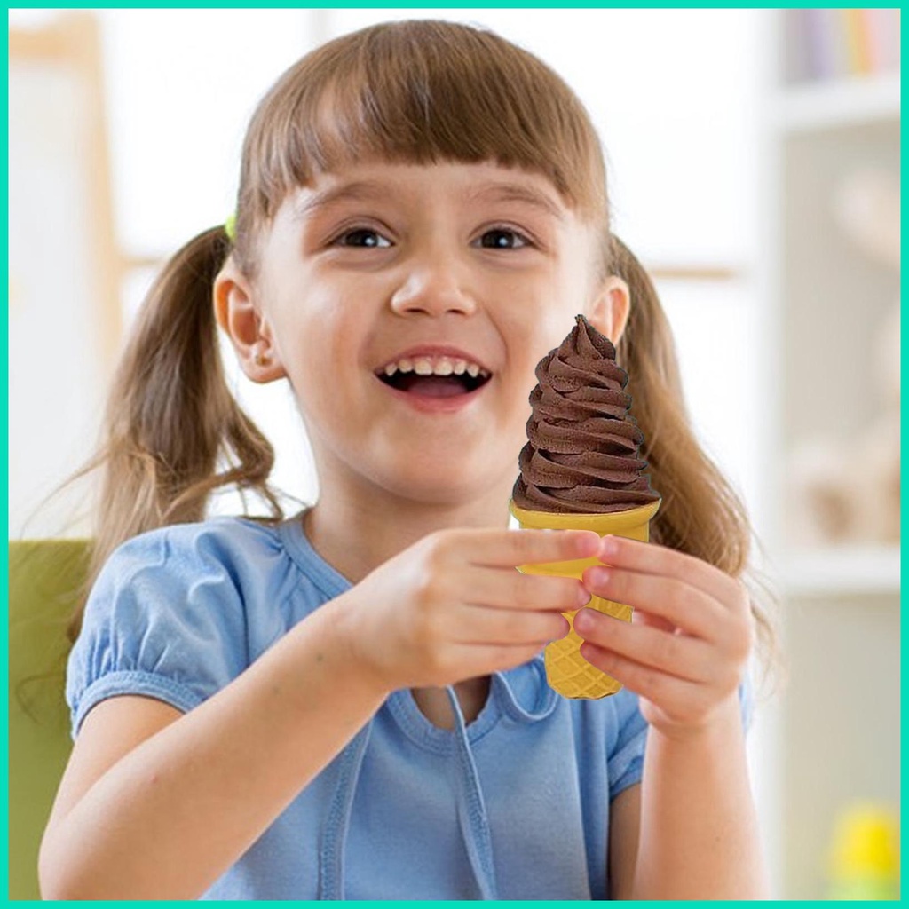 Que Kem Nhân Tạo Mini Hình Nón Sống Động Như Thật Trang Trí Cửa Hàng Món Tráng Miệng