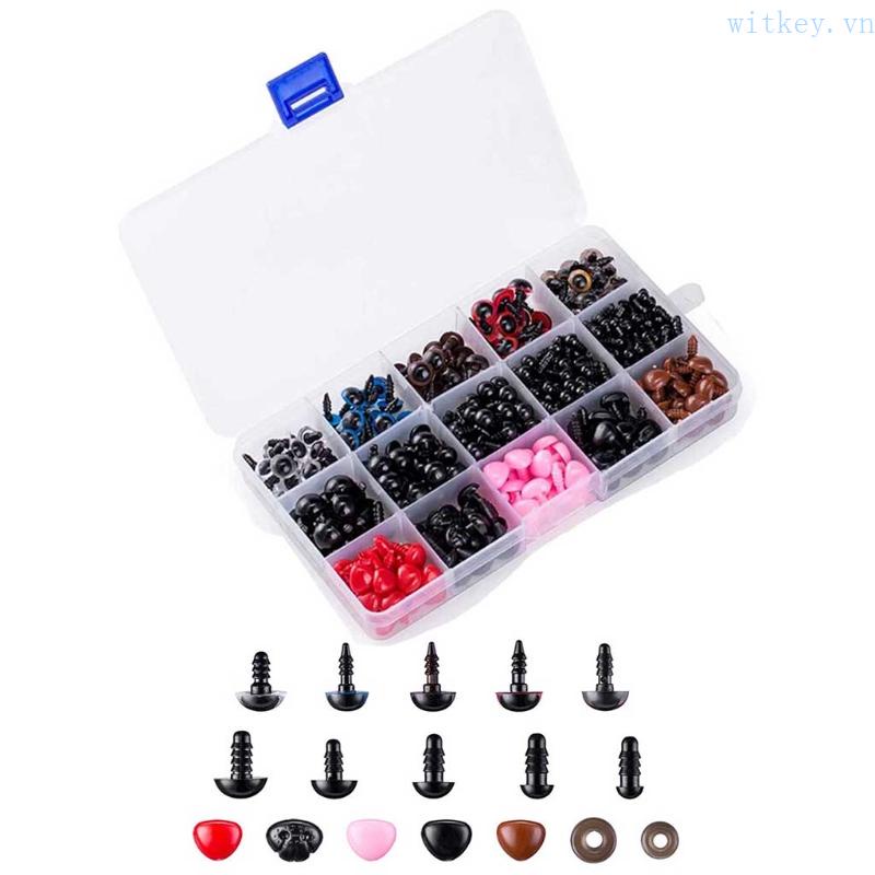Bộ 752 Ốc Vít Mũi Mắt Thú Nhồi Bông Bằng Nhựa Dễ Lắp Ráp DIY