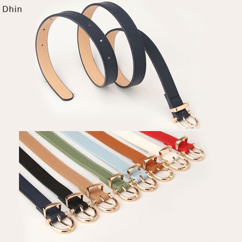 Thắt Lưng Da PU Khóa Kim Loại Đơn Giản Thời Trang Cho Nữ